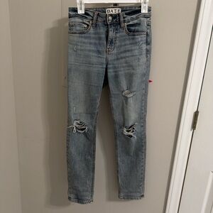 Daze Women's Blue Distressed Jeans